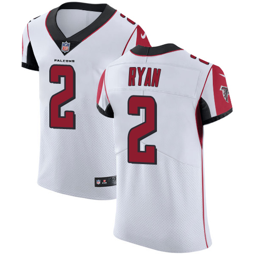 Nike Falcons #2 Matt Ryan White Men's Stitched NFL Vapor Untouchable Elite Jersey - Click Image to Close